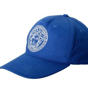 Versace Medusa Logo Print Royal Blue Baseball Cap Hat size 57
